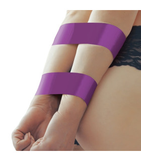 Стрічка для бондажу з маскою для очей WhipSmart фіолетова, 30 метрів - No Taboo