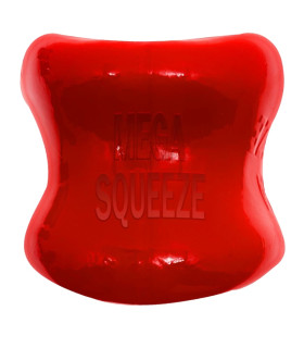 Насадка на мошонку Oxballs Mega-Squeeze червона, 6 х 5 см - No Taboo