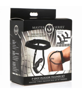 Набір для стимуляції простати P-Spot Plugger Trainer Set, чорний - No Taboo