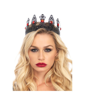 Декоративна королівська корона Leg Avenue чорна, OS - No Taboo