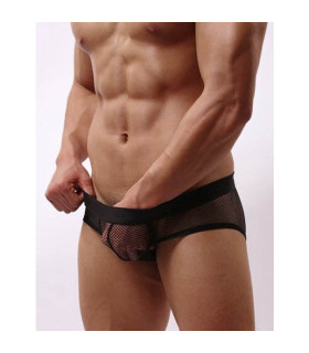 Мужские трусы в сетку Star Night черные, one size - No Taboo