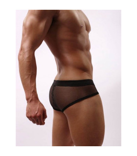 Мужские трусы в сетку Star Night черные, one size - No Taboo