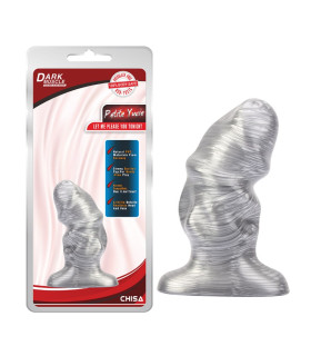 Анальная пробка Chisa Dark Muscle Petite Yucie серебряная, 9.2 х 3.9 см - No Taboo