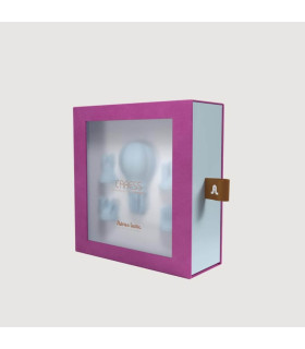 Вибратор для клитора Adrien Lastic Caress с ротацией, синий, 5.3 х 3.2 см - No Taboo