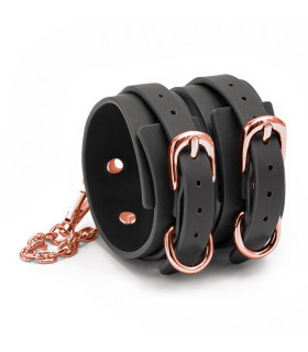 Манжеты на щиколотки NS Novelties, черные, One Size - No Taboo