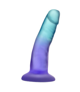 Фаллоимитатор реалистичный Blush Morning Dew на присоске, фиолетово-зеленый, 13.9 х 3.1 см - No Taboo