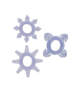 Эрекционные кольца Toy Joy Tickle C-Rings фиолетовые, 3 шт - No Taboo