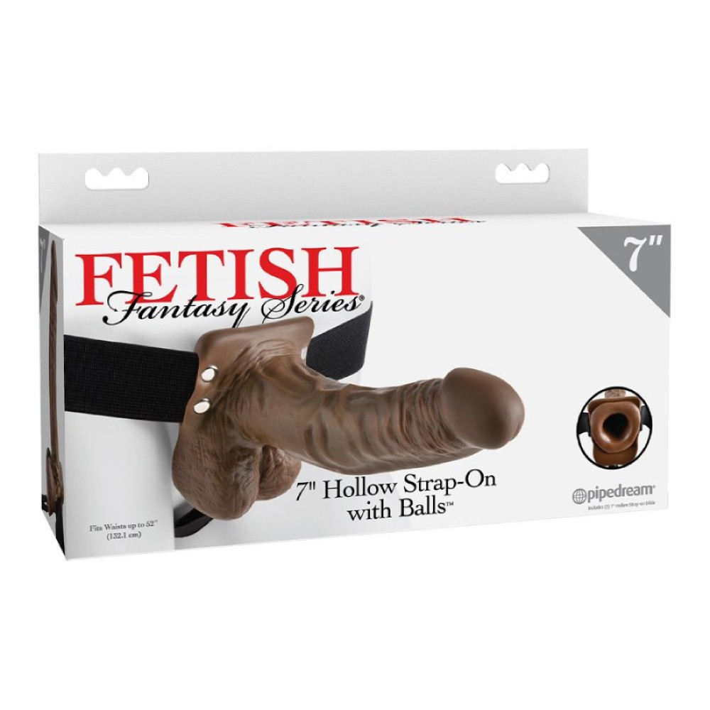 Фалопротез Pipedream Fetish Fantasy на ремінцях, коричневий, 20.5 х 4.3 см (335366), zoom