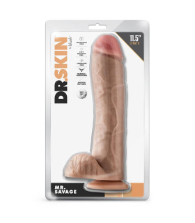 Фалоімітатор гігант реалістик Blush Mr. Savage бежевий, 29.2 х 6.3 см - No Taboo