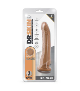 Фаллоимитатор реалистичный Blush Dr. Skin на присоске, бежевый, 21.5 х 3.8 см - No Taboo