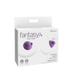 Зажимы для сосков Pipedream Fantasy for her с вибрацией, фиолетовый, 5 х 5 см - No Taboo