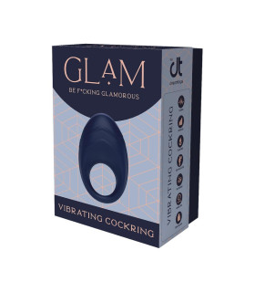Эрекционное виброкольцо Dreamtoys Glam синяя, 7 х 2.5 см - No Taboo