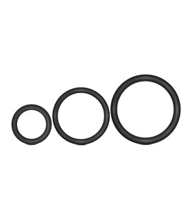 Набір ерекційних кілець Blush Vs4 чорний, 3 шт - No Taboo