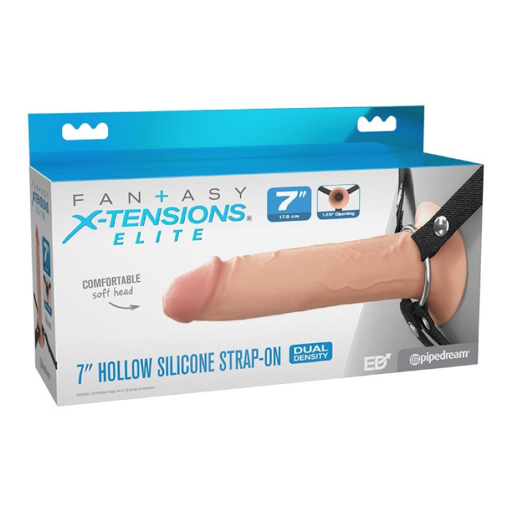 Фалопротез реалістичний Pipedream Fantasy бежевий, 18.5 х 4 см (335546), zoom