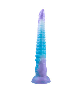 Фаллоимитатор на присоске NMC Monster Dildo светящийся в темноте, разноцветный, 31.2 х 4 см - No Taboo