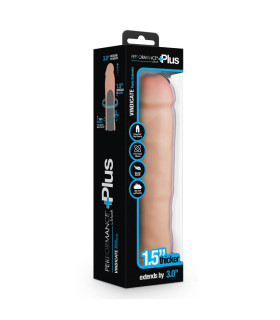 Насадка на пеніс реалістична Blush Performance Plus бежева, 21.6 х 5 см - No Taboo