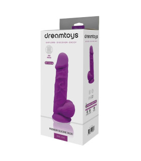 Фаллоимитатор реалистичный Dreamtoys Real Love на присоске, фиолетовый, 21.6 х 3 см - No Taboo