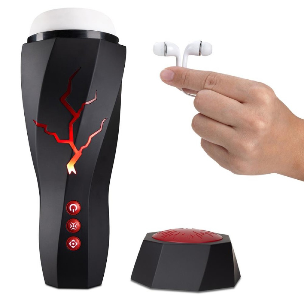 Мастурбатор Blush Storm с вибрацией, черный, 28.5 х 10.8 см (335531), zoom