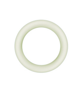 Эрекционное кольцо NS Novelties Firefly Halo Medium светящееся в темноте, прозрачное, 5.3 х 5.3 см - No Taboo