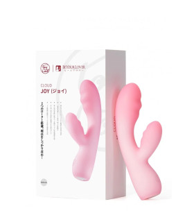 Вібратор-кролик м'якість зефіру BeYourLover Cloud JOY подвійний шар рідкого силікону, рожевий, 15.3 х 3.6 см - No Taboo