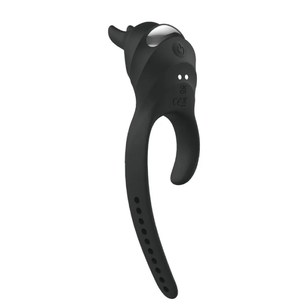 Эрекционное кольцо BeYourLover USAGI с вибрацией и пультом, 9 режимов, черное, 15.2 х 4.7 см (335681), zoom