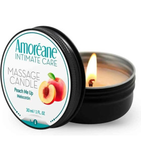 Масажна свічка Peach Me Up Amoreane, 30 мл, з ароматом персика - No Taboo