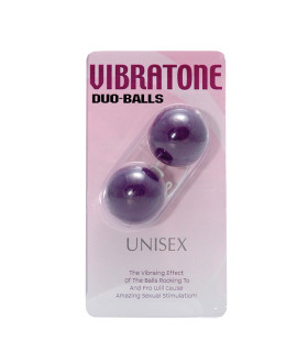 Вагінальні кульки Seven Creations з вібруючим ефектом, фіолетові, 3.3 х 3.3 см - No Taboo