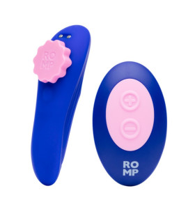 Вибратор в трусики ROMP Party с пультом, розово-синий, 8.7 см - No Taboo