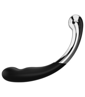 Фалоимитатор двусторонний Fifty Shades of Grey Sweet Pressure серебристо-чёрный, 21.5 см - No Taboo