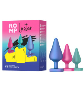 Набор анальных пробок ROMP Luster разноцветный, 3 шт - No Taboo