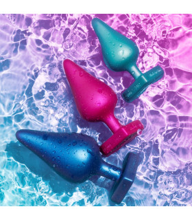 Набор анальных пробок ROMP Luster разноцветный, 3 шт - No Taboo