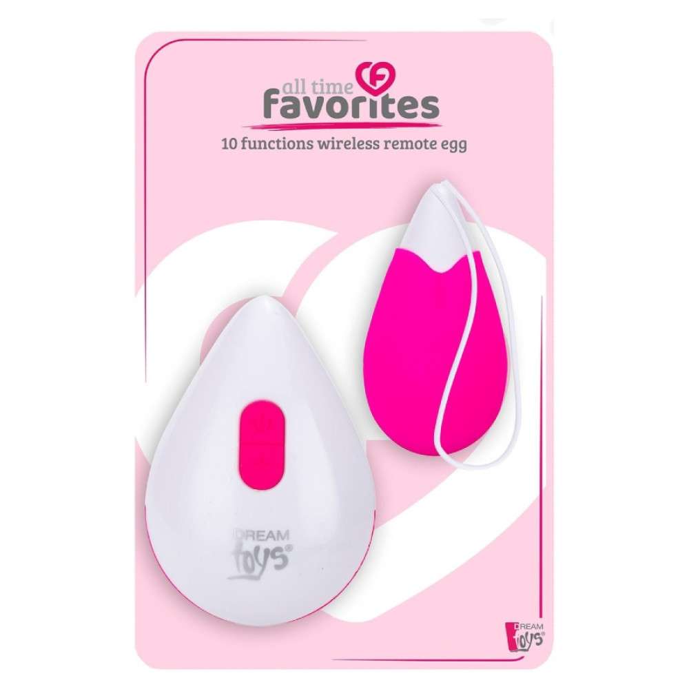 Виброяйцо Dream Toys All Time Favorites с пультом, розовое, 6.2 х 3.2 см (42008), zoom