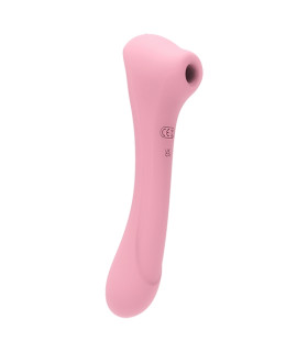 Вакуумный стимулятор Femintimate Daisy Massager с вибрацией, розовый, 20.2 х 4.2 см - No Taboo