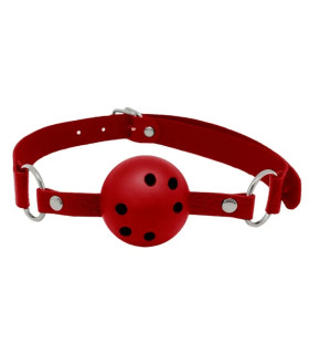 Кляп-кулька Alive Discretion регульований, червоний, 4.5 см - No Taboo