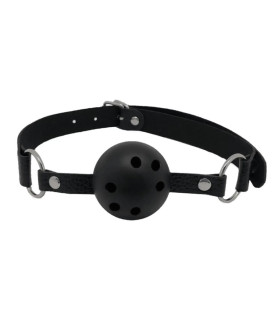 Кляп-кулька Alive Discretion регульований, чорний, 4.5 см - No Taboo