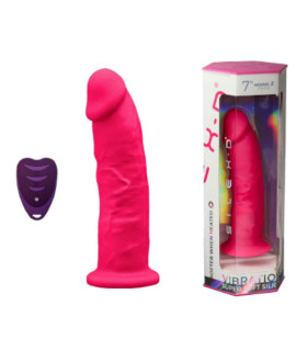 Реалистичный вибратор Silexd Model 2 с пультом, на присоске, розовый, 17 х 4.4 см - No Taboo