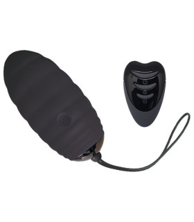 Виброяйцо Adrien Lastic Ocean Breeze 2.0 с пультом, черное, 7.5 х 3.4 см - No Taboo