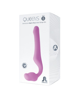 Страпон безремневой Adrien Lastic Queens S гибкий, фиолетовый, 14.5 х 4 см - No Taboo