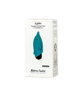 Минивибратор Adrien Lastic Dolphin голубой, 7.5 х 2.5 см - No Taboo