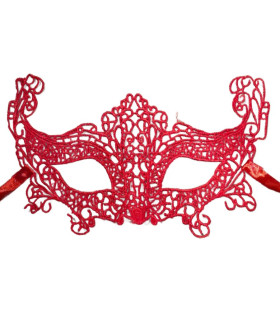 Маска Sunspice кружевная, красная, One Size - No Taboo