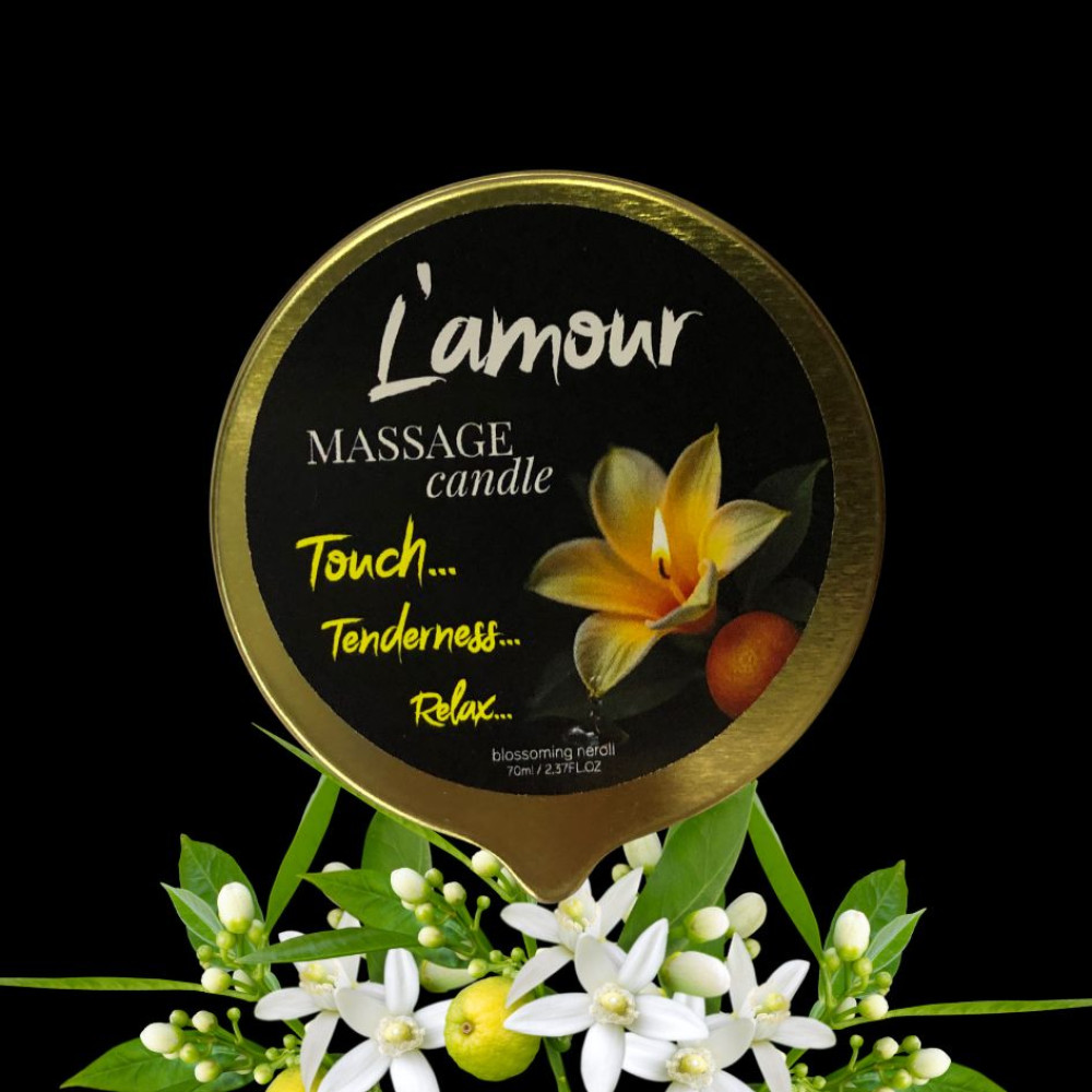 Массажная свеча L'amour Blossoming Neroli золотая, 70 мл (337275), zoom