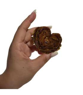 Свеча роза низкотемпературная GlowKink 38 г, для БДСМ, M, бордовая с блестками - No Taboo