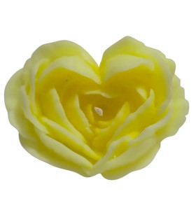 Свеча роза люминесцентная GlowKink 62 г, низкотемпературная, L, для БДСМ, салатовая - No Taboo