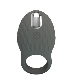 Эрекционное виброкольцо Pretty Love Master Ring серое, 8.6 х 4.6 см - No Taboo