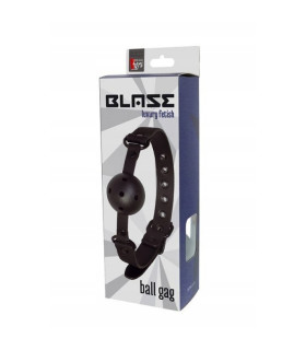 Кляп Dreamtoys Blaze чорний, 64 х 4.7 см - No Taboo