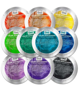 Презервативы латексные One Color Sensations разноцветные, 100 шт - No Taboo