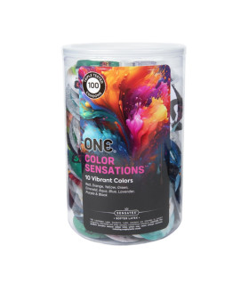 Презервативы латексные One Color Sensations разноцветные, 100 шт - No Taboo