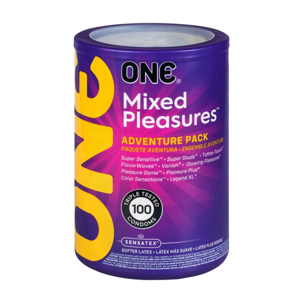 Набор презервативов One Mixed Pleasures, 100 шт (332914), zoom