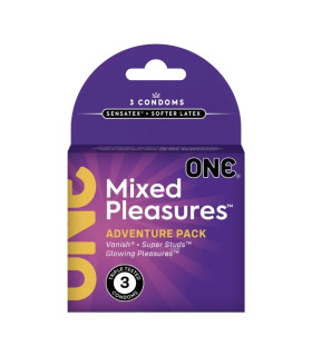 Презервативы латексные One Mixed Pleasure, 3 шт - No Taboo