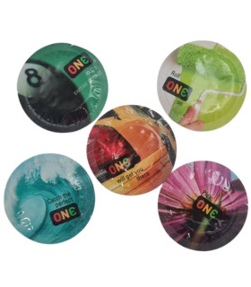 Набор разноцветных презервативов One Color Sensations, 5 шт - No Taboo